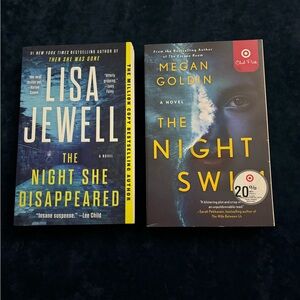 The night swim and the night she disappeared paperback books